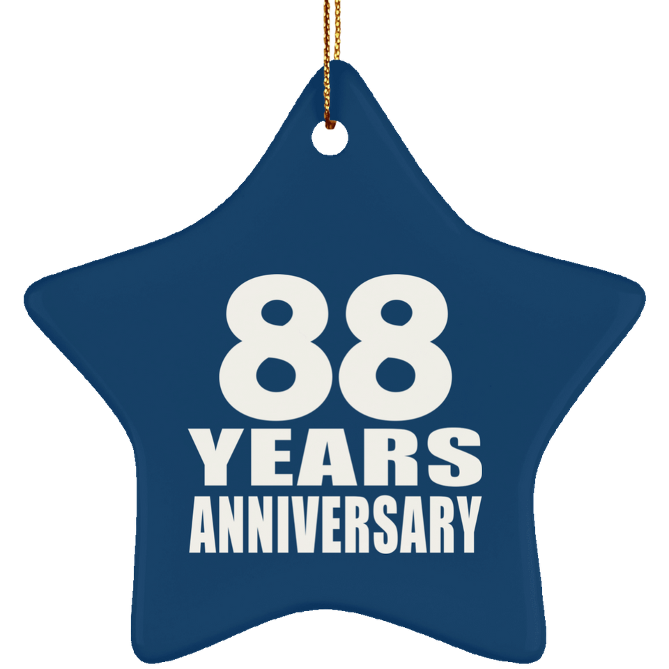88th Anniversary 88 Years - Star Ornament