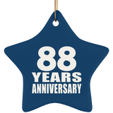 88th Anniversary 88 Years - Star Ornament