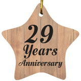 29th Anniversary 29 Years Anniversary - Star Ornament C