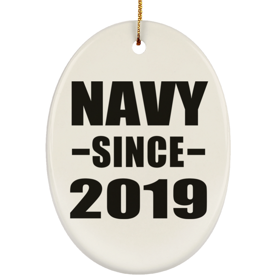 Navy Since 2019 - Oval Ornament