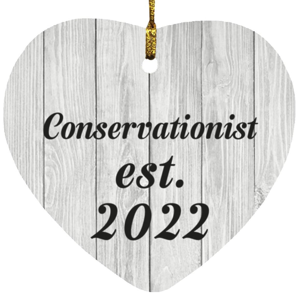 Conservationist Established Est. 2022 - Heart Ornament F