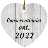 Conservationist Established Est. 2022 - Heart Ornament F