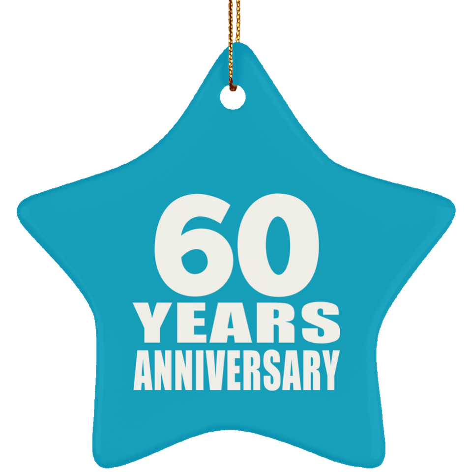 60th Anniversary 60 Years - Star Ornament