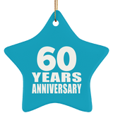 60th Anniversary 60 Years - Star Ornament