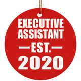 Executive Assistant Established EST. 2020 - Circle Ornament