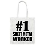 Number One #1 Sheet Metal Worker - Tote Bag White