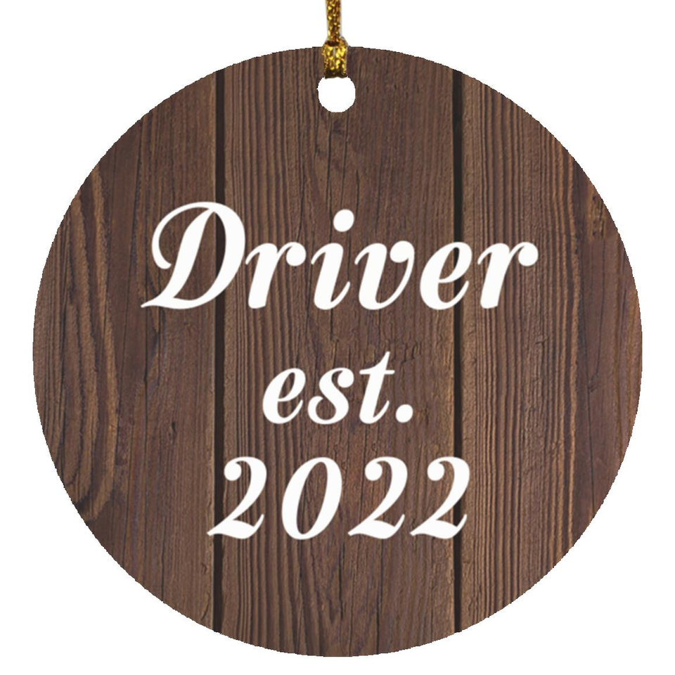 Driver Established Est. 2022 - Circle Ornament D