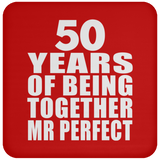 50th Anniversary 50 Years Of Being Mr Perfect - Drink Coaster