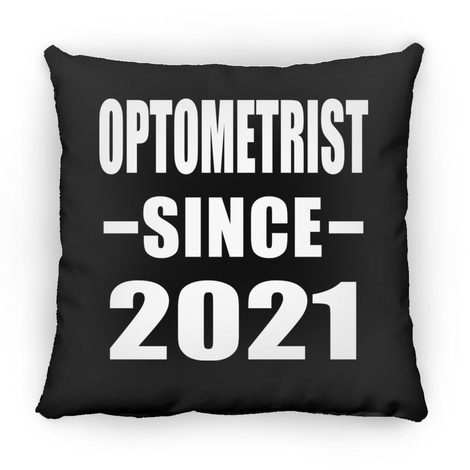 Optometrist Since 2021 - Throw Pillow Black