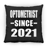 Optometrist Since 2021 - Throw Pillow Black