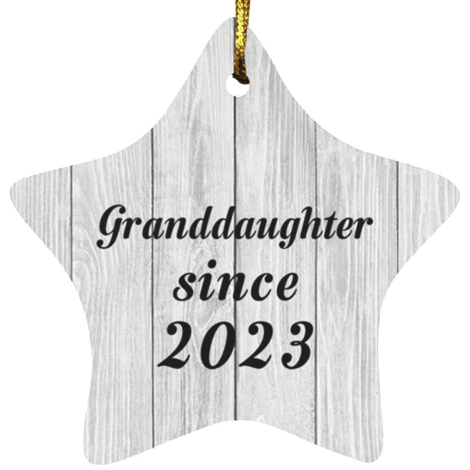 Granddaughter Since 2023 - Star Ornament F