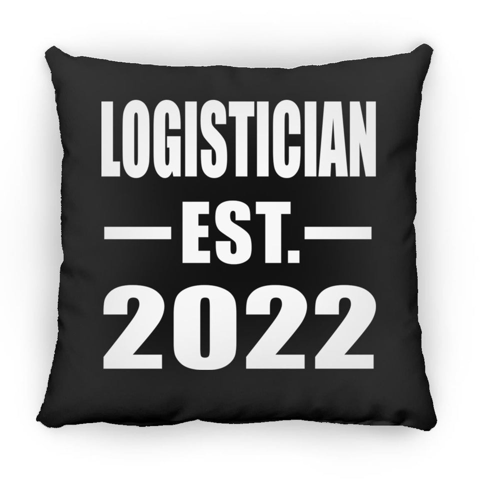 Logistician Established EST. 2022 - Throw Pillow Black