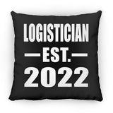 Logistician Established EST. 2022 - Throw Pillow Black
