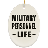 Military Personnel Life - Oval Ornament