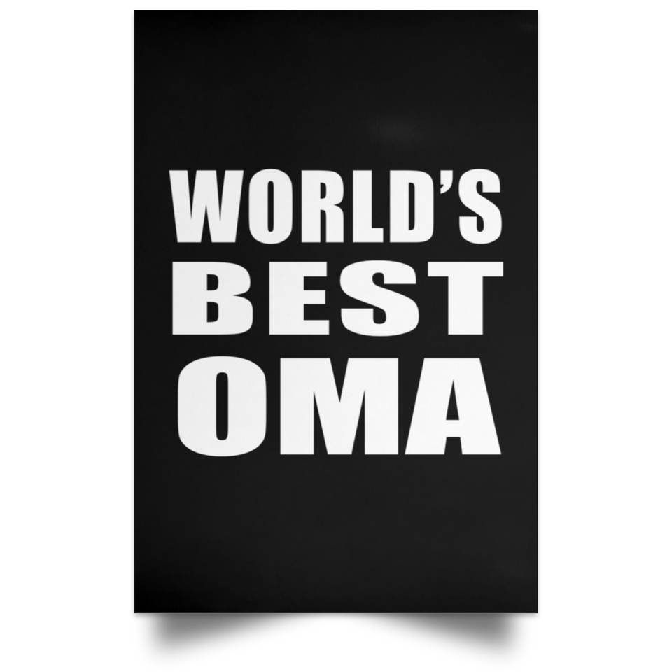 World's Best Oma - Poster Portrait