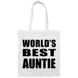 World's Best Auntie - Tote Bag White