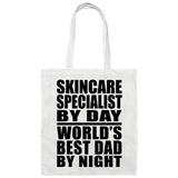 Skincare Specialist By Day World's Best Dad By Night - Tote Bag White