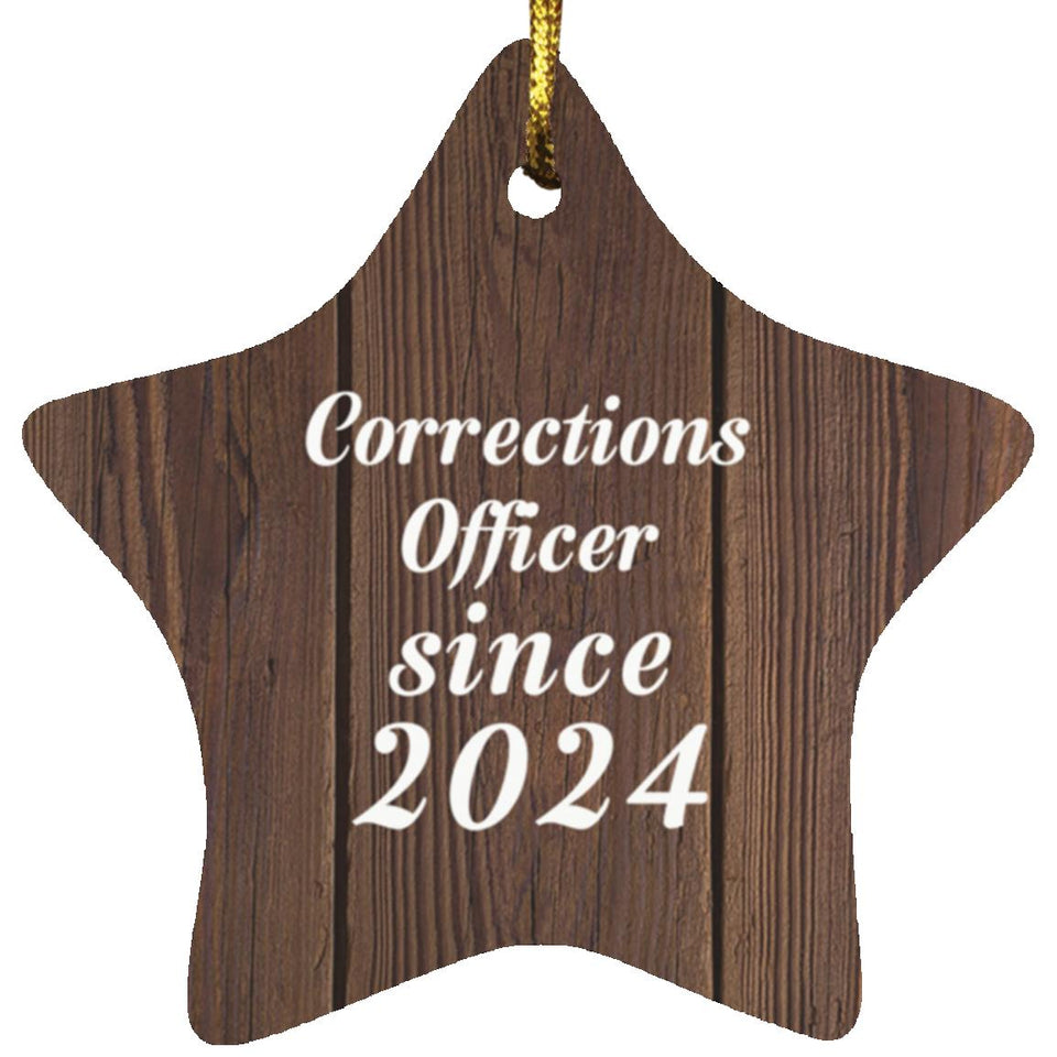 Corrections Officer Since 2024 - Star Ornament D