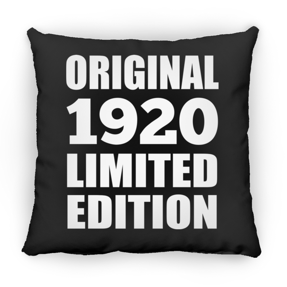 104th Birthday Original 1920 Limited Edition - Throw Pillow Black