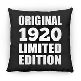 104th Birthday Original 1920 Limited Edition - Throw Pillow Black