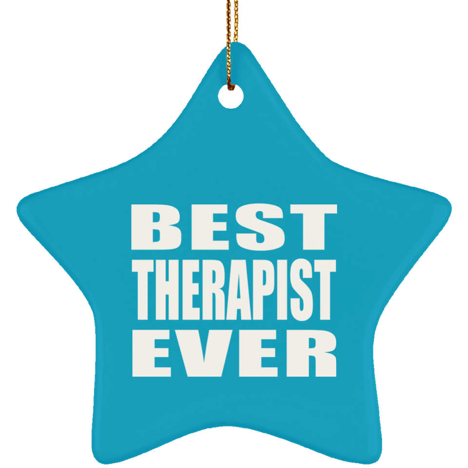 Best Therapist Ever - Star Ornament
