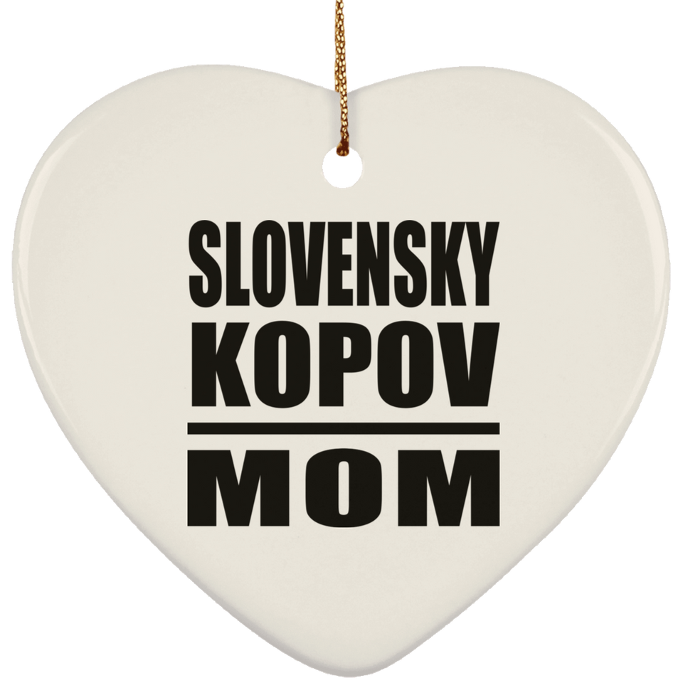 Slovensky Kopov Mom - Heart Ornament