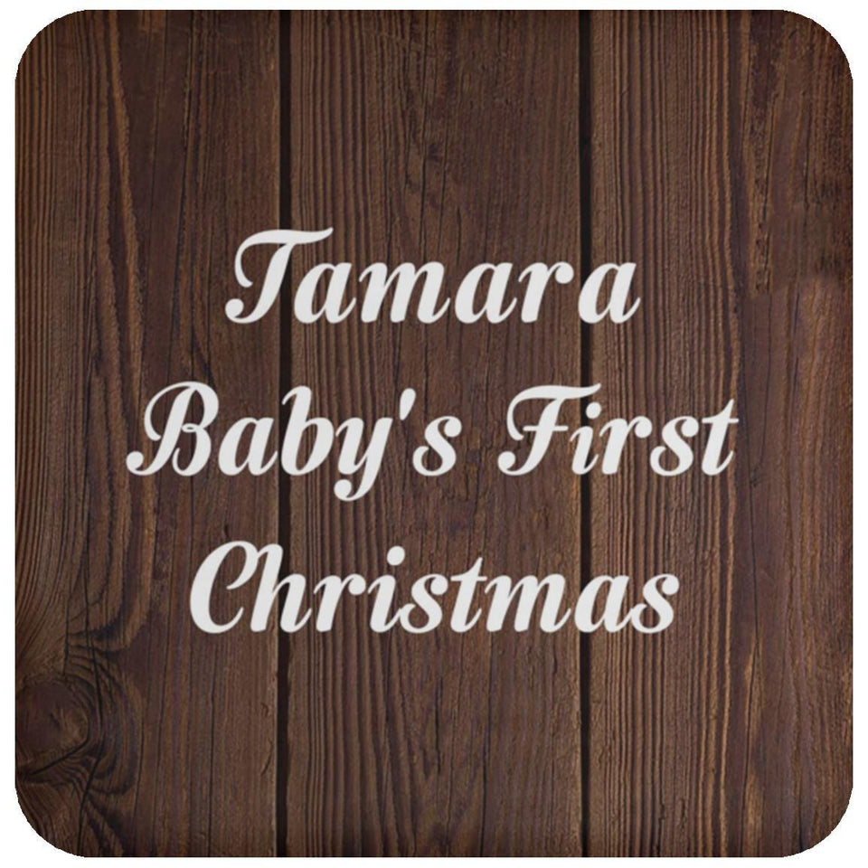 Tamara Baby's First Christmas - Drink Coaster D