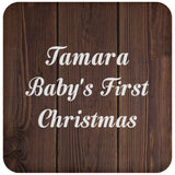 Tamara Baby's First Christmas - Drink Coaster D