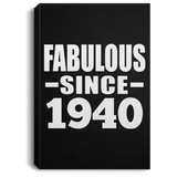 84th Birthday Fabulous Since 1940 - Canvas Portrait