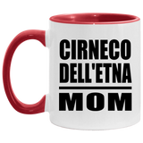 Cirneco Dell'etna Mom - 11oz Accent Mug Red