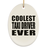 Coolest Taxi Driver Ever - Oval Ornament