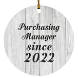 Purchasing Manager Since 2022 - Circle Ornament F