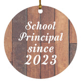School Principal Since 2023 - Circle Ornament E