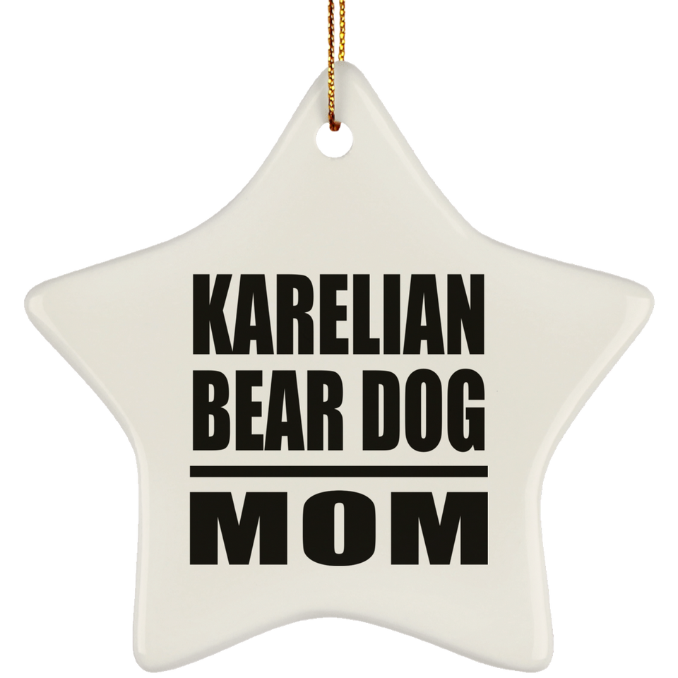 Karelian Bear Dog Mom - Star Ornament