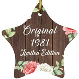 43rd Birthday Original 1981 Limited Edition - Star Ornament A