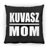 Kuvasz Mom - Throw Pillow Black