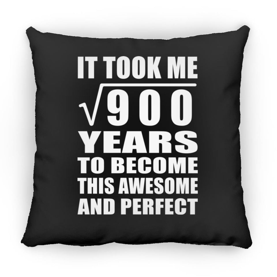 30th Birthday Took Square Root of 900 Years To Awesome - Throw Pillow Black
