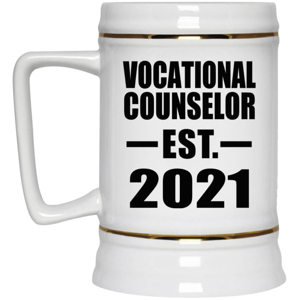 Vocational Counselor Established EST. 2021 - Beer Stein