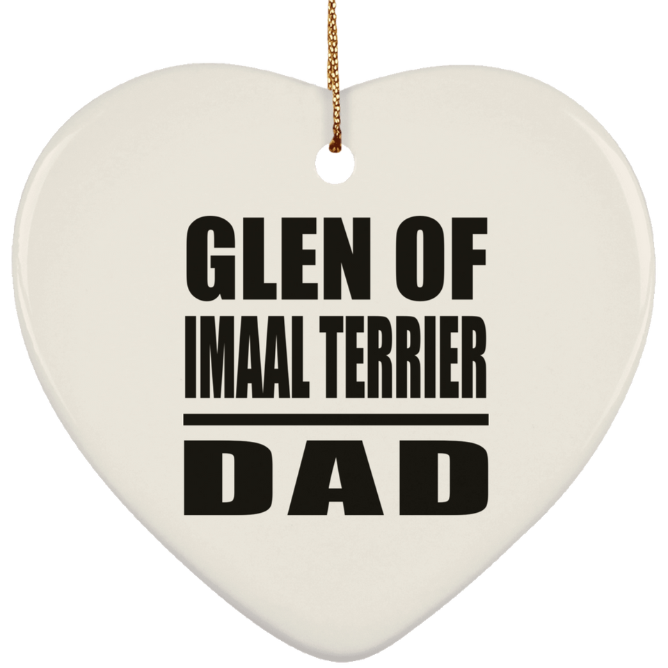 Glen Of Imaal Terrier Dad - Heart Ornament