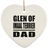 Glen Of Imaal Terrier Dad - Heart Ornament