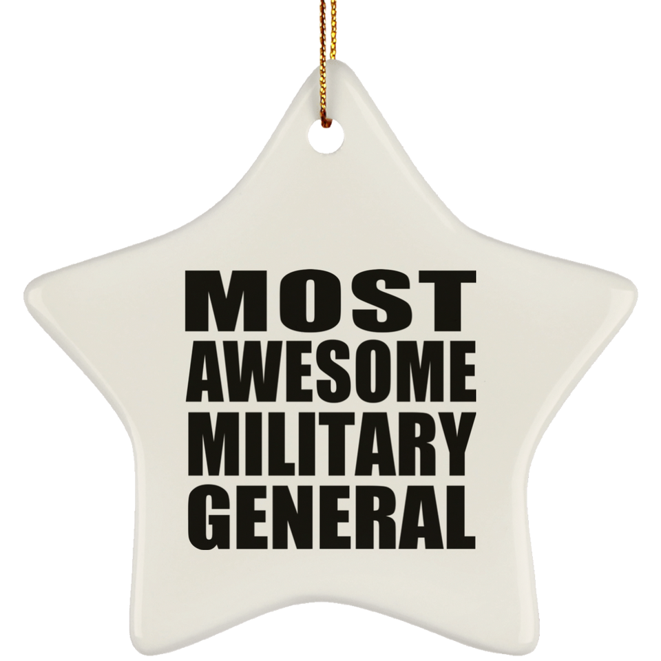 Most Awesome Military General - Star Ornament