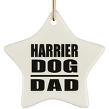 Harrier Dog Dad - Star Ornament