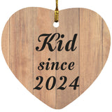Kid Since 2024 - Heart Ornament C