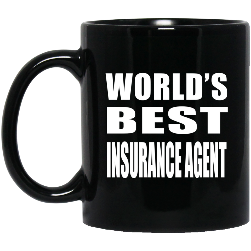 World's Best Insurance Agent - 11 Oz Coffee Mug Black