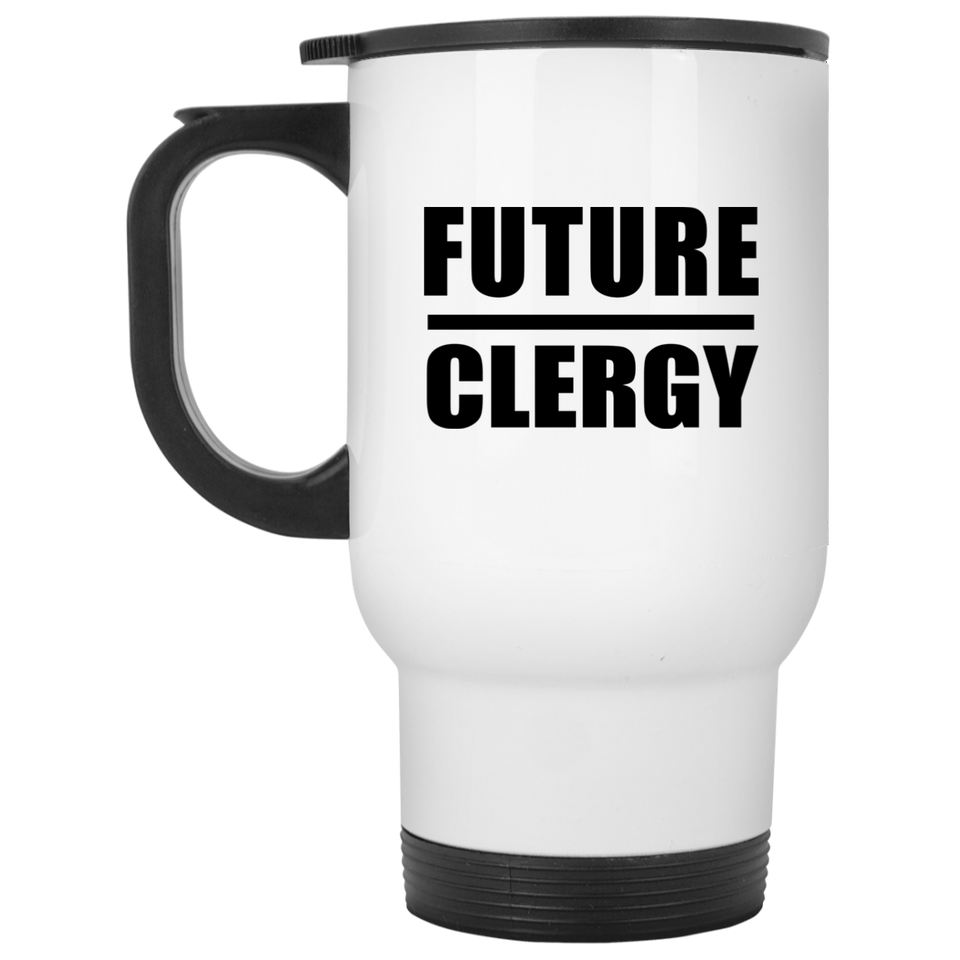 Future Clergy - White Travel Mug