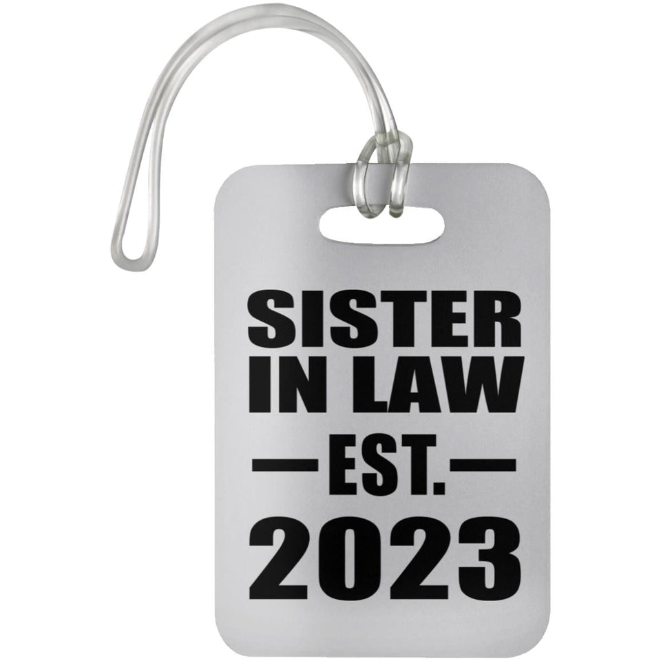 Sister In Law Established EST. 2023 - Luggage Bag Tag