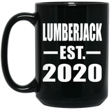 Lumberjack Established EST. 2020 - 15oz Coffee Mug Black