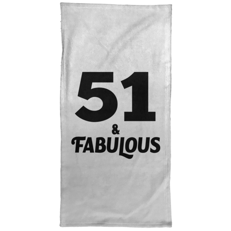 51st Birthday 51 & Fabulous - Hand Towel