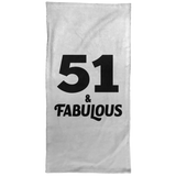 51st Birthday 51 & Fabulous - Hand Towel