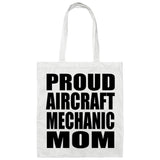 Proud Aircraft Mechanic Mom - Tote Bag White